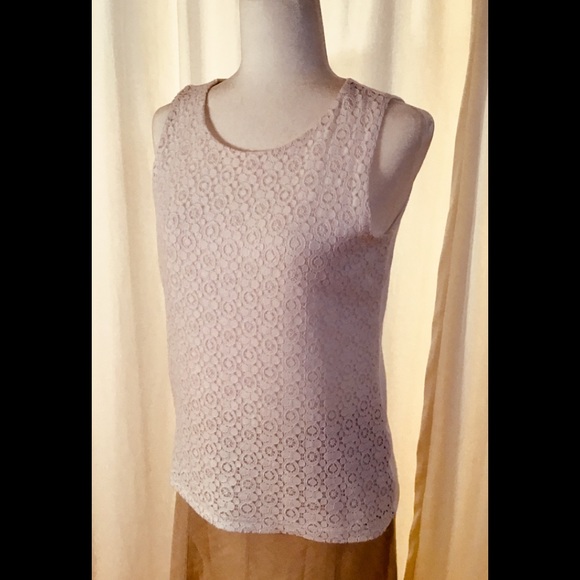 Talbots White Eyelet Front Shell - Picture 4 of 8